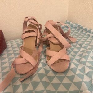 Glaze Blush Pink Strappy Sandals